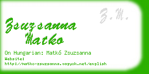 zsuzsanna matko business card
